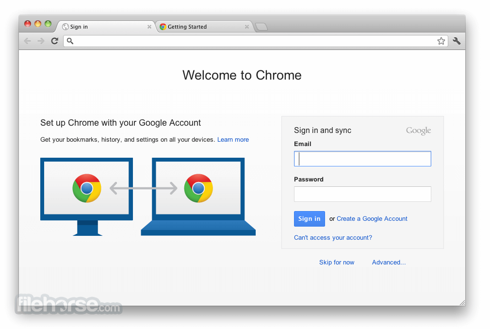google chrome for mac 0s 10.5.8